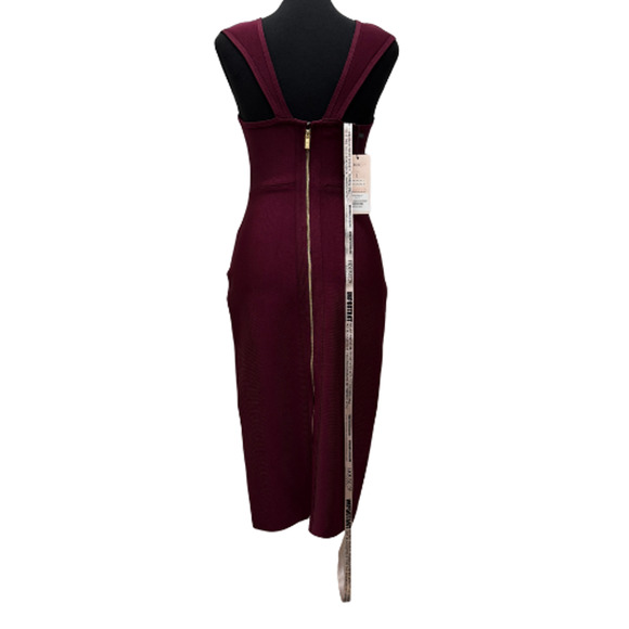 House of CB London "Anelle" Wine Red Bandage Dress - Size Large - New with Tags - Picture 7 of 16